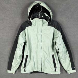 Eastern Mountain Sports Jacket Women's XS Mint Green Hooded System III Rain EMS